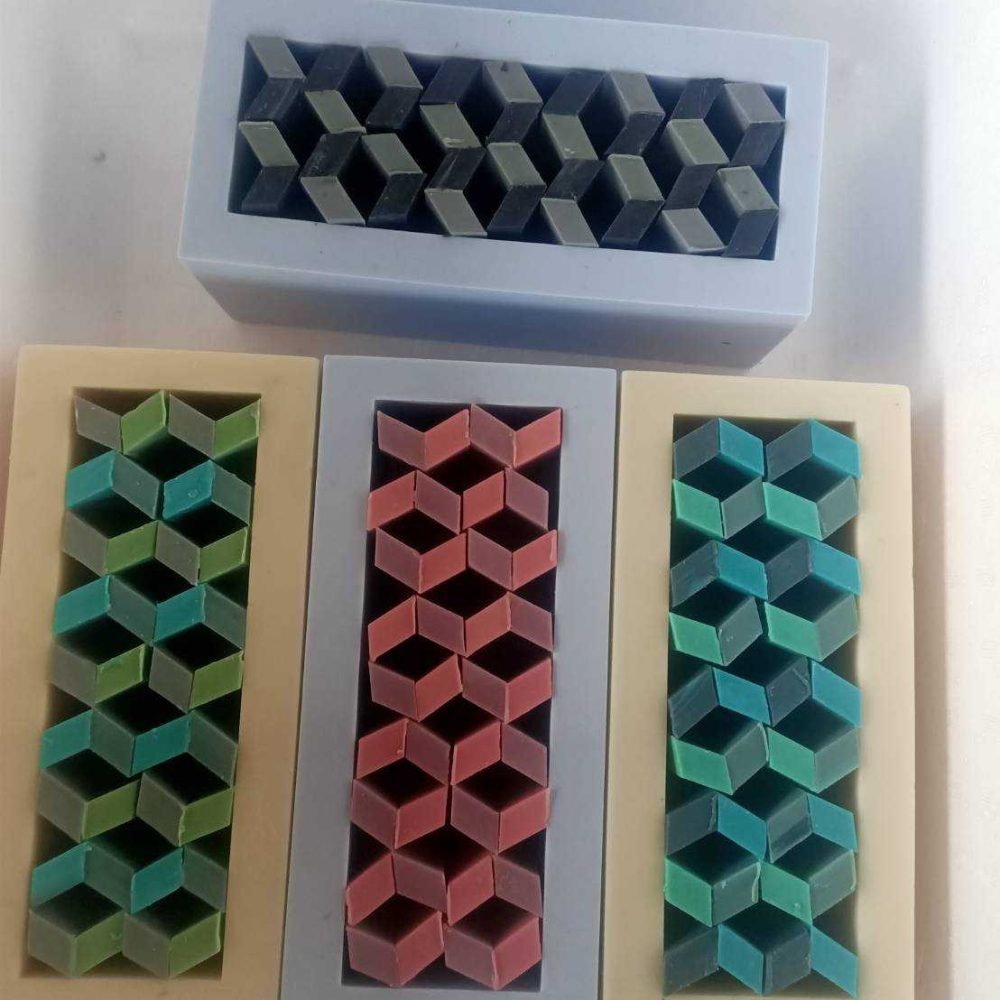 藍橘海洋紋路天然手工皂